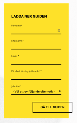 Formulär - marketing automation