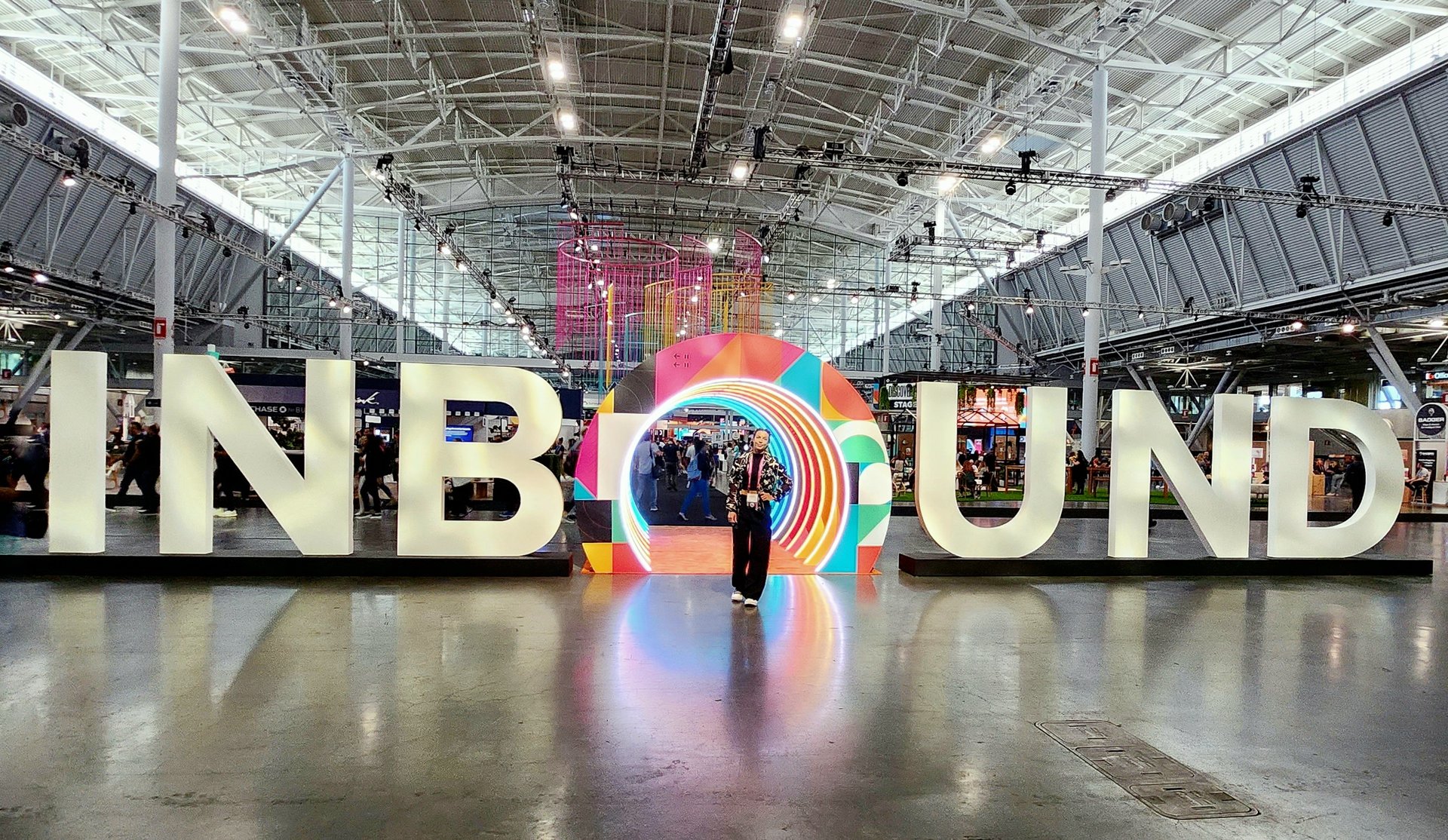 Louise Nordström från Invise på HubSpot-konferensen Inbound 2023.
